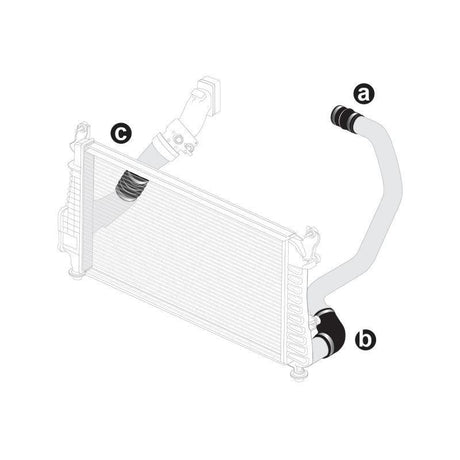 2006-2010 Duramax Silicone Hose Kit w/ S.S. Clamps (115910610)-Intercooler Hose Kit-PPE-Dirty Diesel Customs