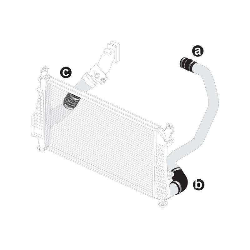 2006-2010 Duramax Silicone Hose Kit w/ S.S. Clamps (115910610)-Intercooler Hose Kit-PPE-Dirty Diesel Customs