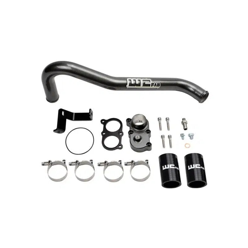 2006-2010 LBZ/ LMM Duramax Top Outlet Billet Thermostat Housing & Upper Coolant Pipe Kit (WCF100420)-Coolant Pipes-Wehrli Custom Fabrication-Dirty Diesel Customs