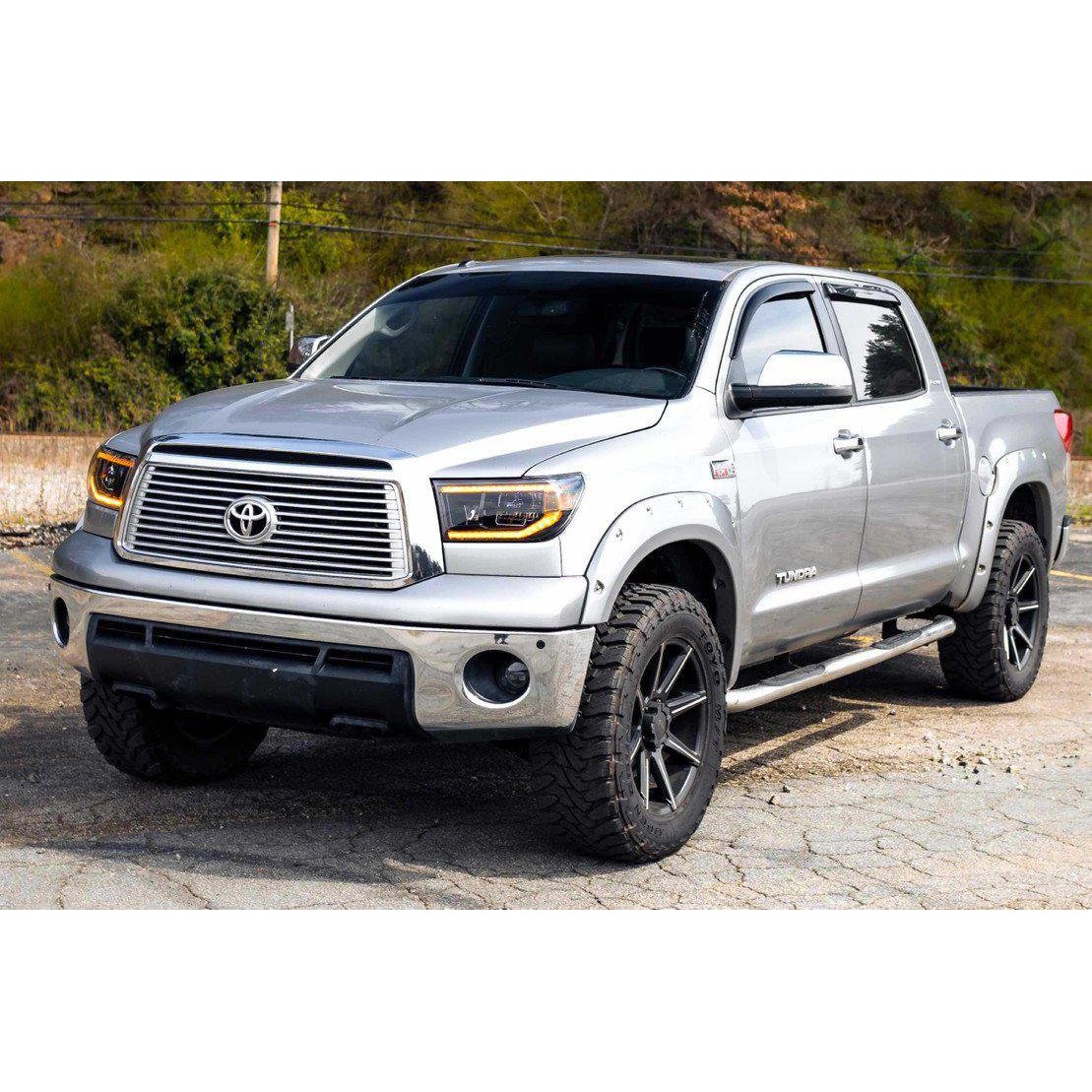 2007-2013 Toyota Tundra XB LED Amber Headlights (LF533-A-ASM)-Headlights-Morimoto-Dirty Diesel Customs