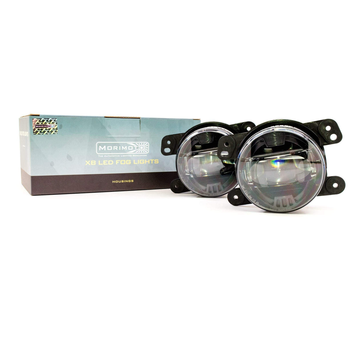 2007-2017 Jeep Wrangler XB LED Black Fog Light (LF030)-Fog Lights-Morimoto-Dirty Diesel Customs