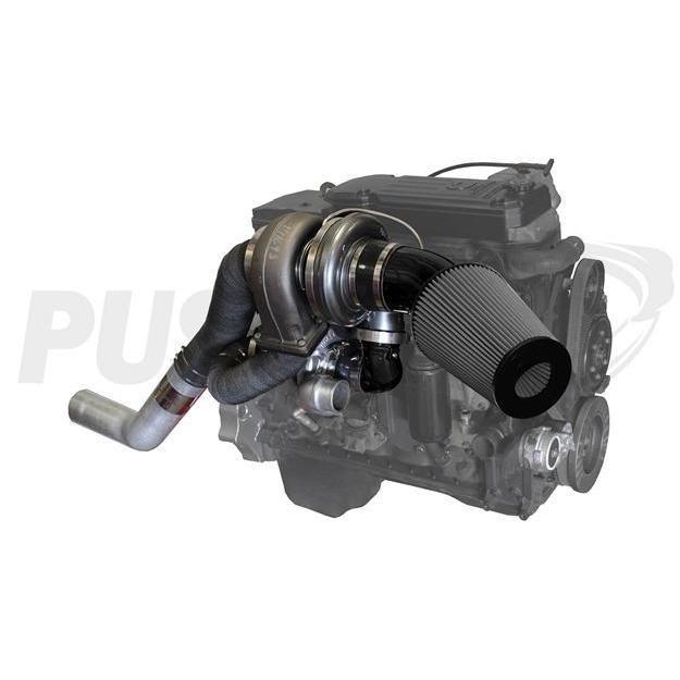 2007.5-2009 Cummins High Mount Pusher Compound Turbo System (PDC0709HM)-Compound Turbo Kit-Pusher-Dirty Diesel Customs