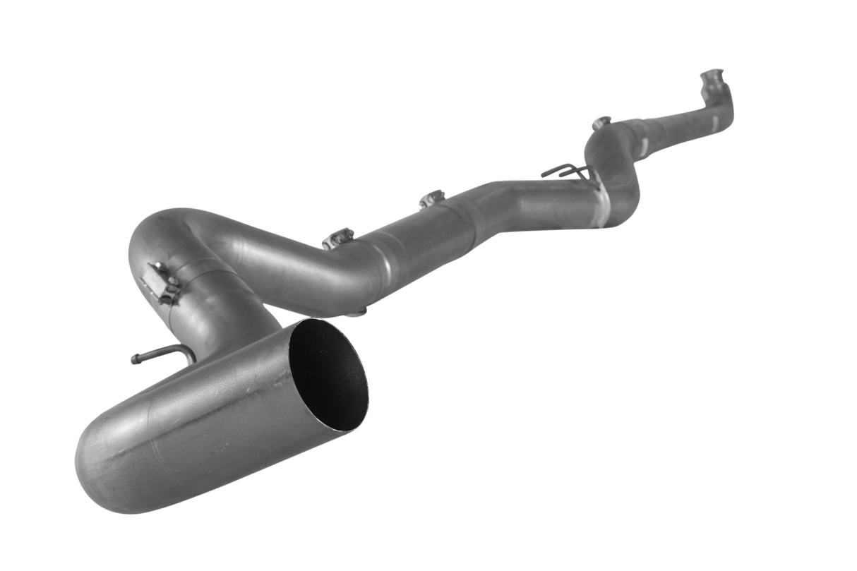 2007.5-2010 Duramax 5" Downpipe Back Exhaust - No Muffler (FLO-634NM)-Downpipe Back Exhaust System-Flo-Pro-531002-Dirty Diesel Customs