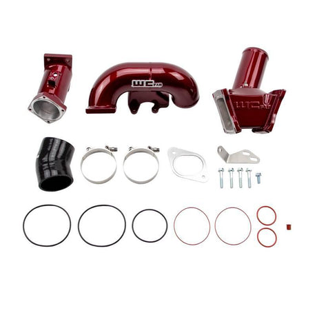 2007.5-2010 Duramax Y-Bridge Kit (WCF100164)-Intake Kit-Wehrli Custom Fabrication-WCF100164-RED-Dirty Diesel Customs