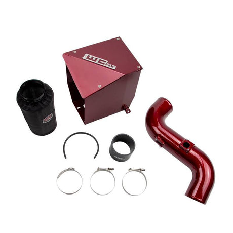 2007.5-2010 LMM Duramax Stage 2 4" Intake Kit w/ Airbox (WCF100303)-Intake Kit-Wehrli Custom Fabrication-WCF100303-RED-Dirty Diesel Customs
