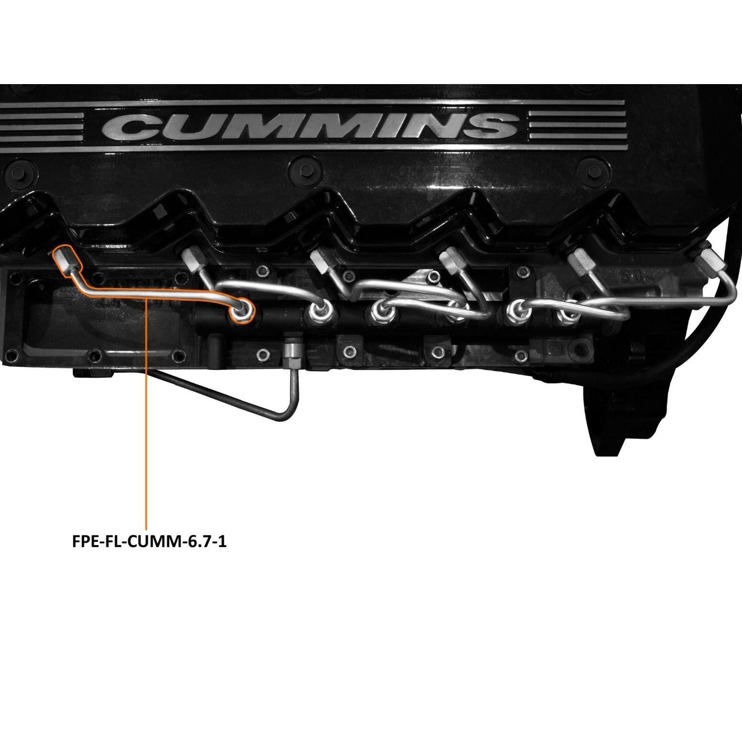 2007.5-2018 Cummins #1 Fuel Injection Line (FPE-FL-CUMM-6.7-1)-Fuel Lines-Fleece Performance-Dirty Diesel Customs