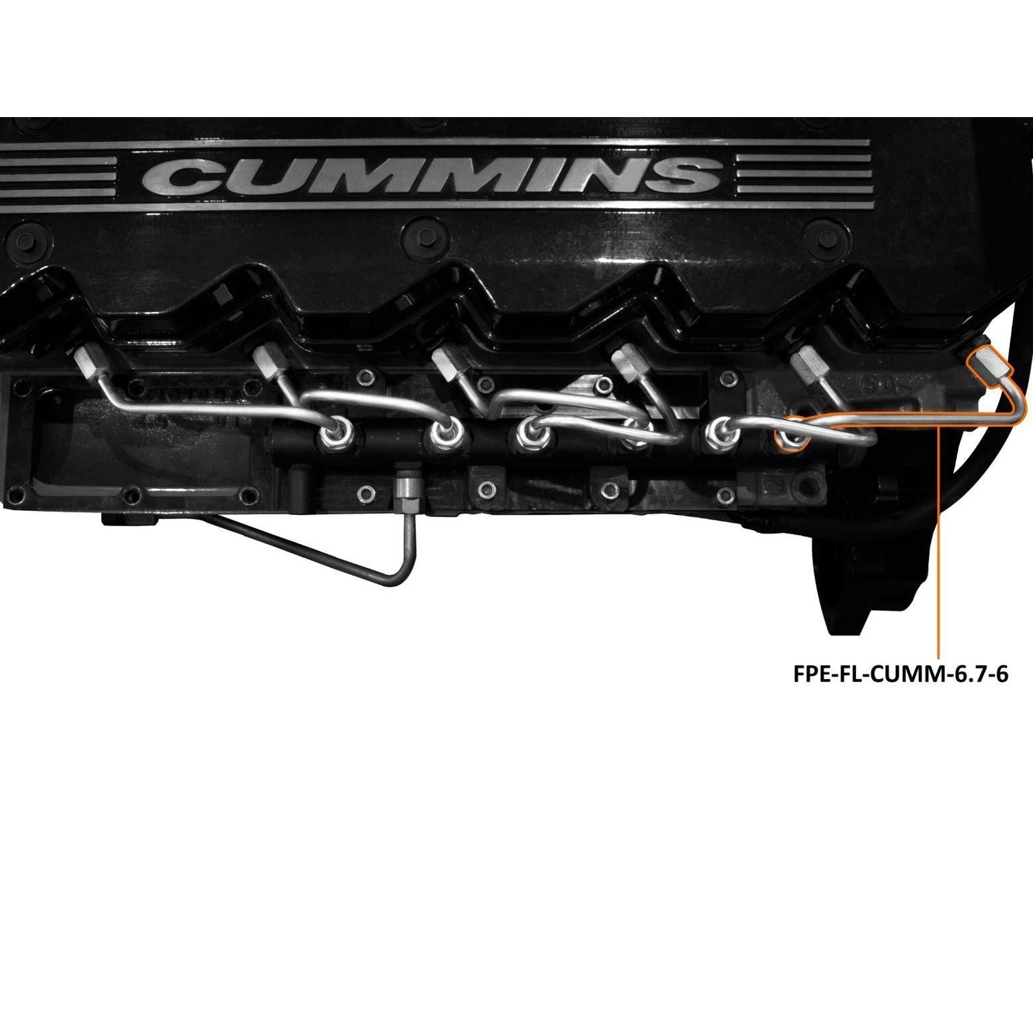 2007.5-2018 Cummins #6 Injection Line (FPE-FL-CUMM-6.7-6)-Fuel Lines-Fleece Performance-Dirty Diesel Customs