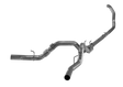 2008-2010 Powerstroke 4" Turbo Back Dual Exhaust - No Muffler (FLO 738NB)-Turbo Back Exhaust System-Flo-Pro-FLO-738NB-Dirty Diesel Customs