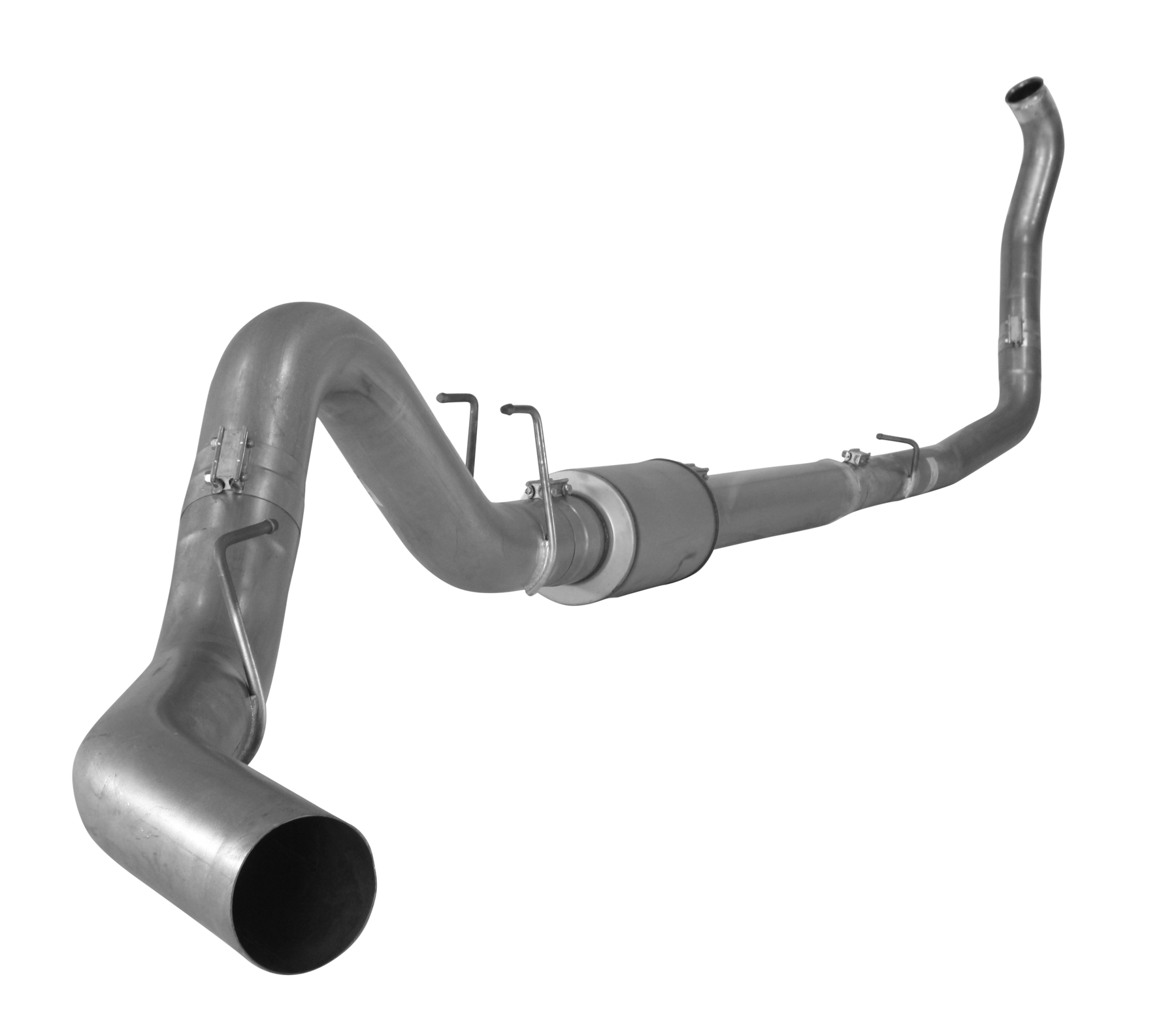 2008-2010 Powerstroke 5" Turbo Back Exhaust System w/ Muffler (FLO 643NB)-Turbo Back Exhaust System-Flo-Pro-FLO-643NB-Dirty Diesel Customs