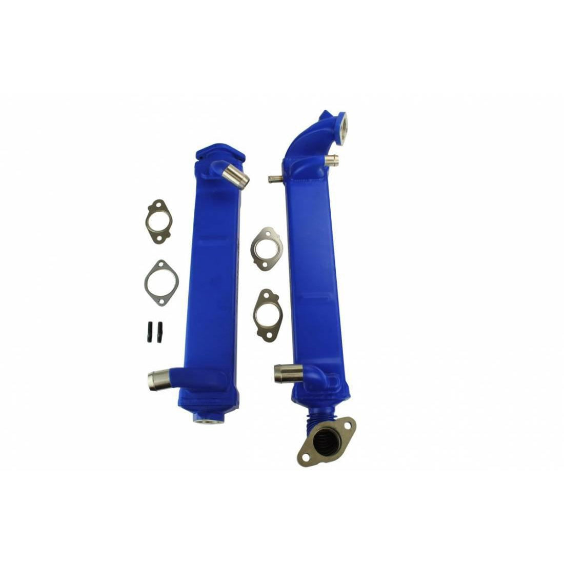 2008-2010 Powerstroke EGR Coolers - Blue (SD-6.4EGRCK-01-20-BLU)-EGR Cooler Kit-Sinister-SD-6.4EGRCK-01-20-BLU-Dirty Diesel Customs