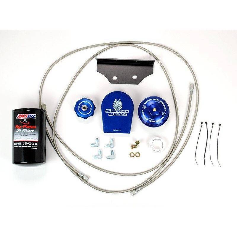 2008-2010 Powerstroke External Oil Filter System (SD-EOF-6.4)-Bypass Oil Filter System-Sinister-Dirty Diesel Customs
