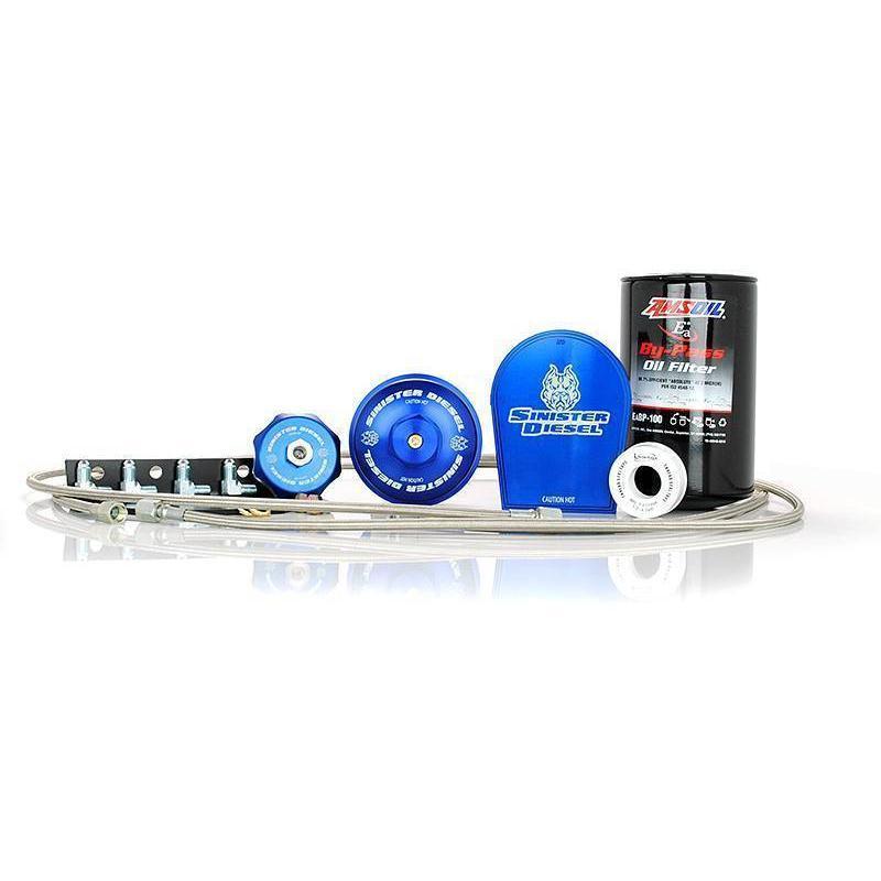 2008-2010 Powerstroke External Oil Filter System (SD-EOF-6.4)-Bypass Oil Filter System-Sinister-Dirty Diesel Customs
