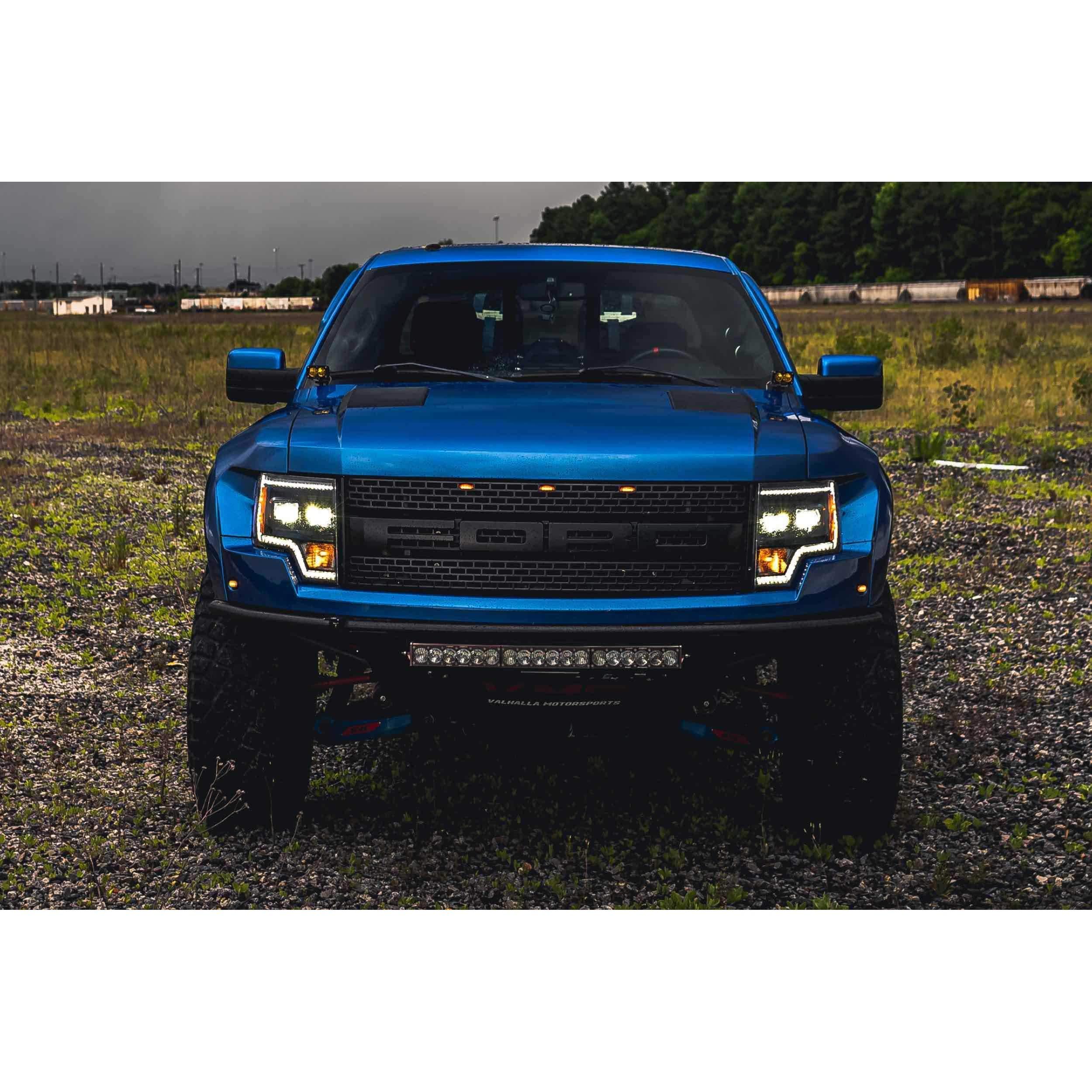 2009-2014 Ford F150 XB Hybrid LED Smoked Headlights (LF552)-Headlights-Morimoto-Dirty Diesel Customs