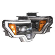 2009-2014 Ford F150 XB Hybrid LED Smoked Headlights (LF552)-Headlights-Morimoto-Dirty Diesel Customs