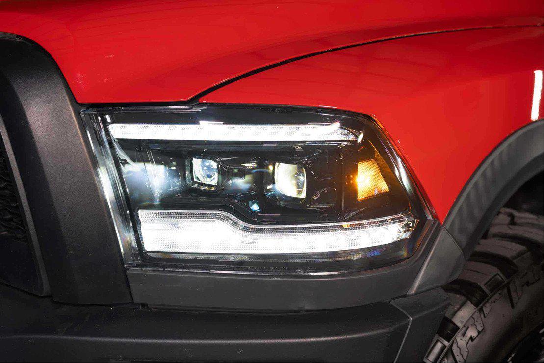 2009-2018 Cummins XB LED Black Headlights (LF520-ASM)-Headlights-Morimoto-LF520-ASM-Dirty Diesel Customs