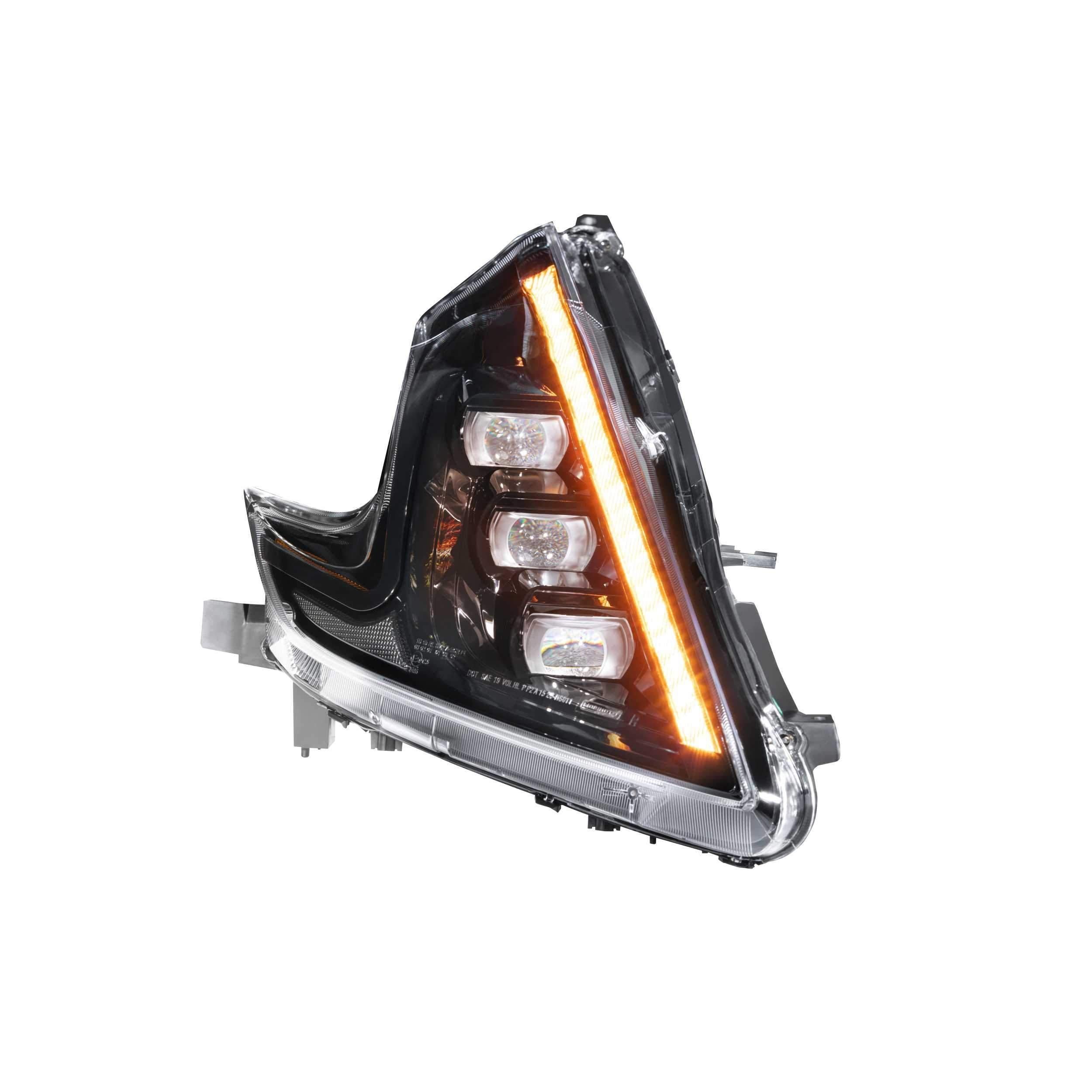 2009-2020 Nissan 370Z XB LED LHD Black Headlights (LF474-ASM)-Headlights-Morimoto-Dirty Diesel Customs