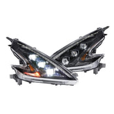 2009-2020 Nissan 370Z XB LED LHD Black Headlights (LF474-ASM)-Headlights-Morimoto-LF474-ASM-Dirty Diesel Customs