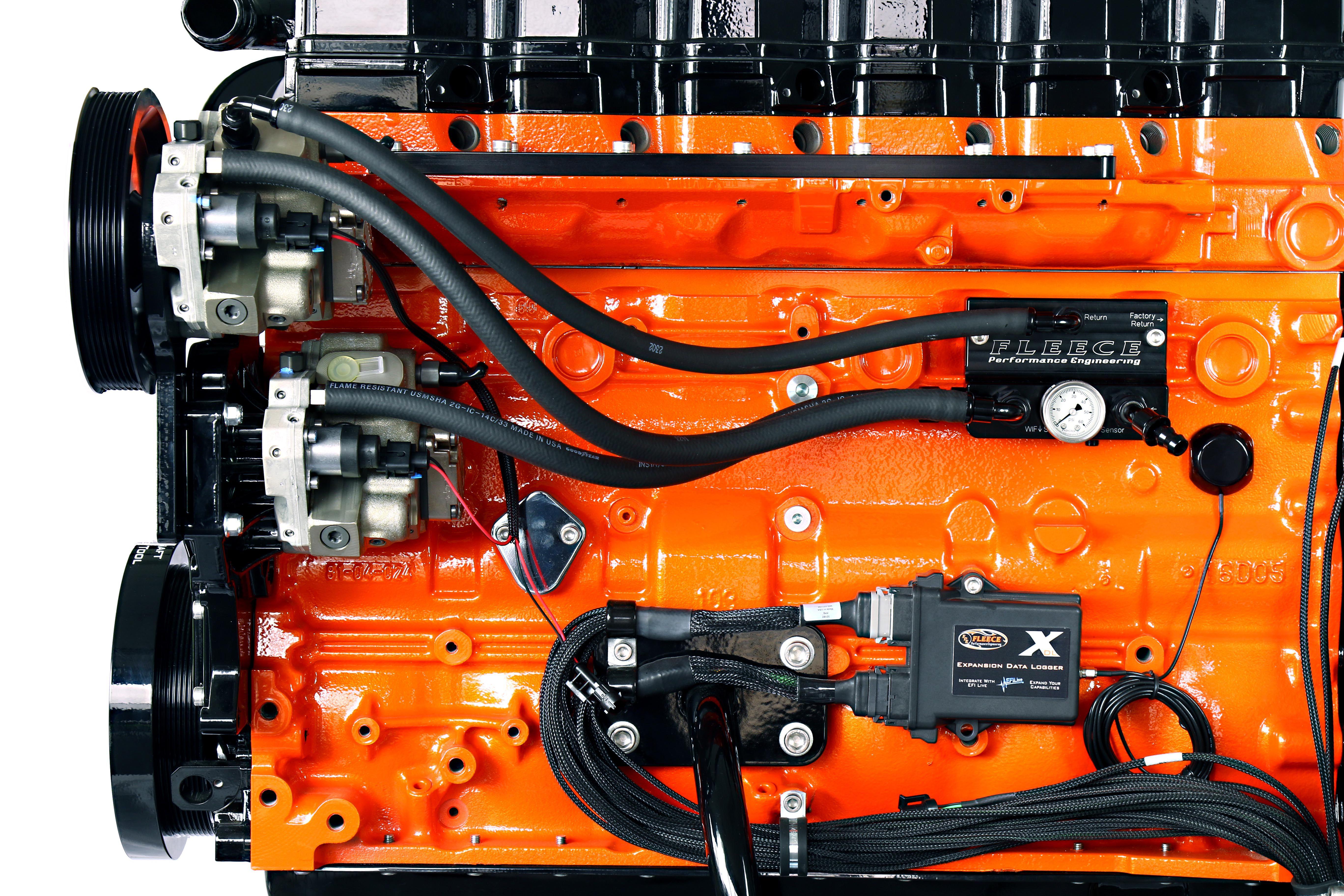 2010-2018 Cummins Fuel Distribution Block Hose & Fitting Kit (FPE-FFD-RF-HF-KIT-4G)-Fuel Distribution Block-Fleece Performance-Dirty Diesel Customs