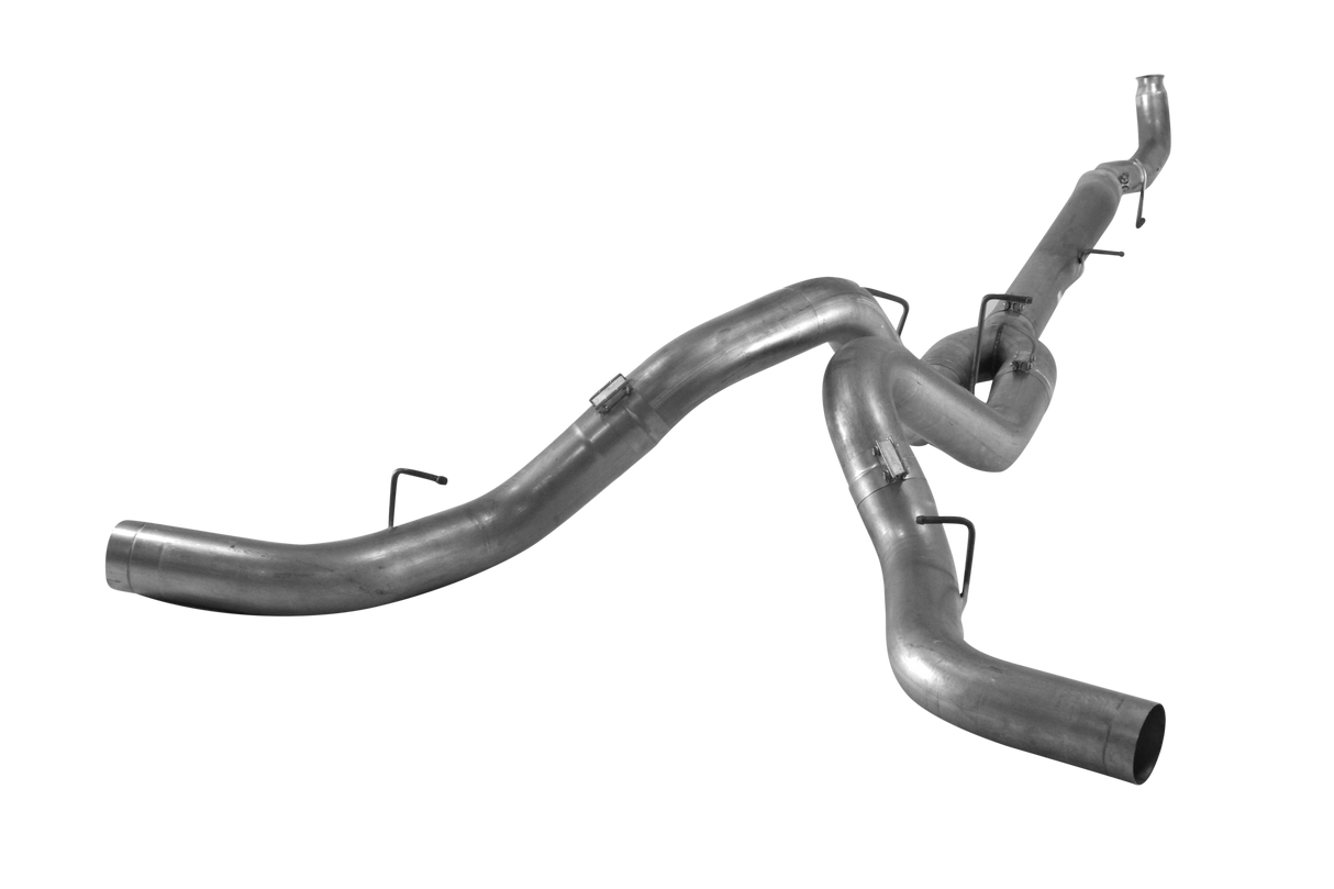 2011-2015 Duramax 5" Downpipe Back Dual Exhaust - No Muffler (FLO-764)-Downpipe Back Exhaust System-Flo-Pro-FLO-764-Dirty Diesel Customs