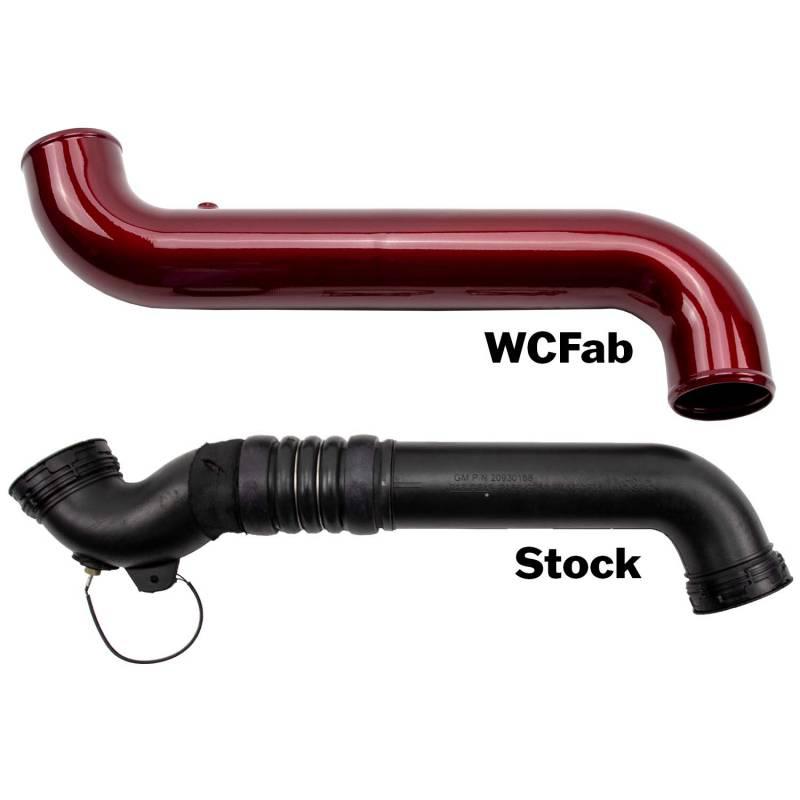 2011-2016 Duramax 3.5" Passenger Cold Side Intercooler Pipe (WCF100682)-Intercooler Piping-Wehrli Custom Fabrication-Dirty Diesel Customs