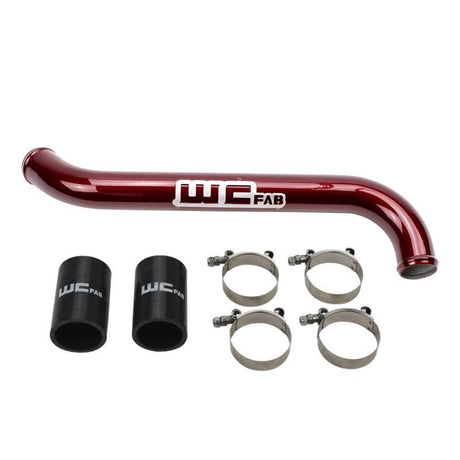 2011-2016 Duramax Upper Coolant Pipe (WCF100696)-Coolant Pipes-Wehrli Custom Fabrication-WCF100696-RED-Dirty Diesel Customs