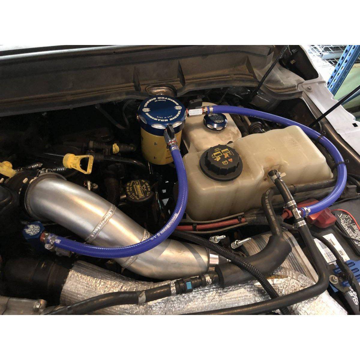 2011-2016 Powerstroke Engine Mounted Coolant Filtration System (SD-CF-6.7P-11)-Coolant Filtration System-Sinister-SD-CF-6.7P-11-Dirty Diesel Customs