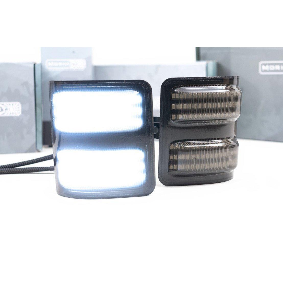 2011-2016 Powerstroke LED Side Mirror Lights (LF7920DS-1)-Side Mirror Lenses-Morimoto-Dirty Diesel Customs