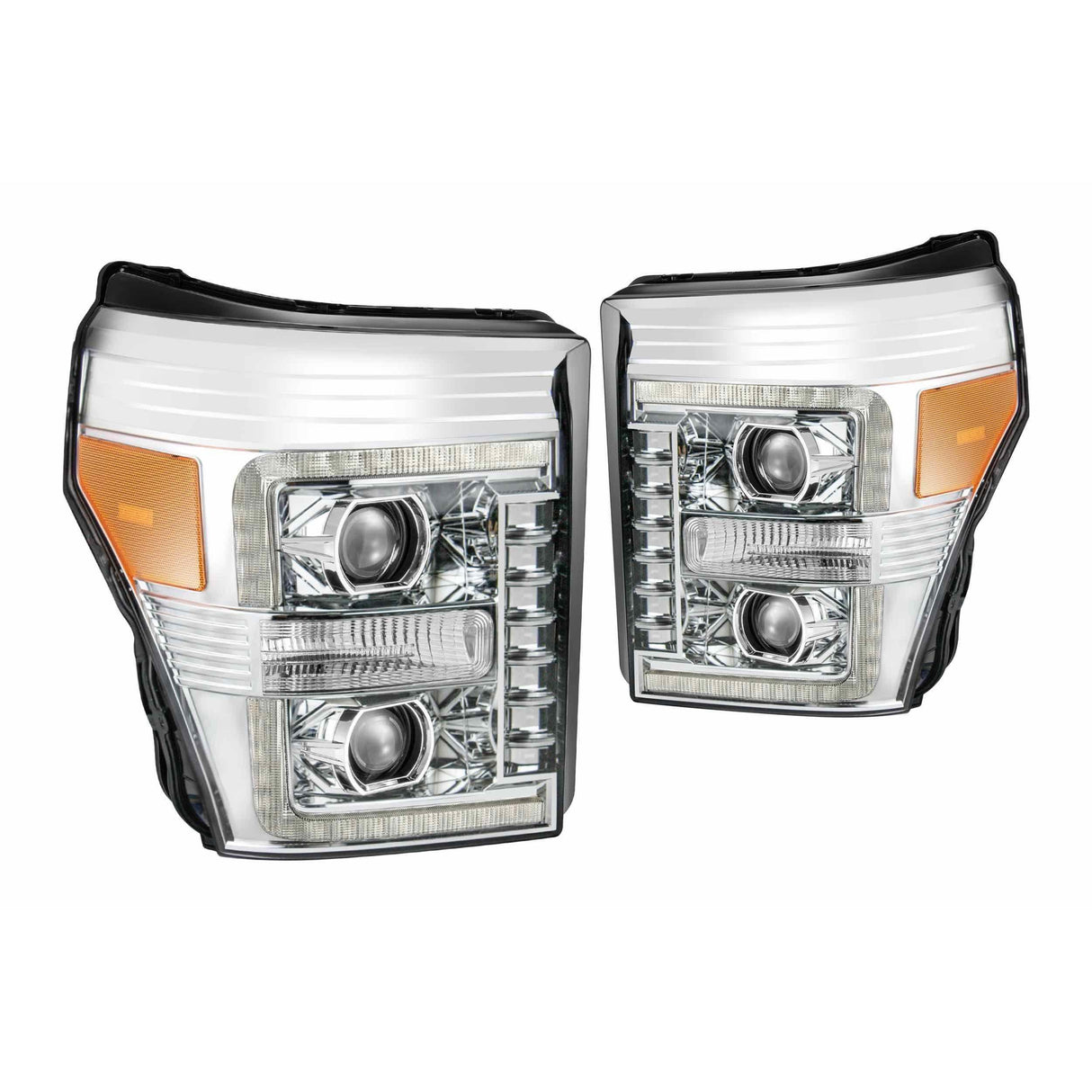 2011-2016 Powerstroke Luxx-Series LED Headlights (880143)-Headlights-AlphaRex-880145-Dirty Diesel Customs