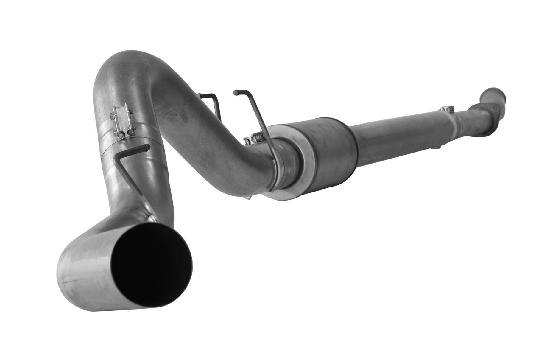 2011-2019 Powerstroke 5" Down Pipe Back Exhaust System w/ Muffler (FLO 652NB)-Downpipe Back Exhaust System-Flo-Pro-FLO-652NB-Dirty Diesel Customs