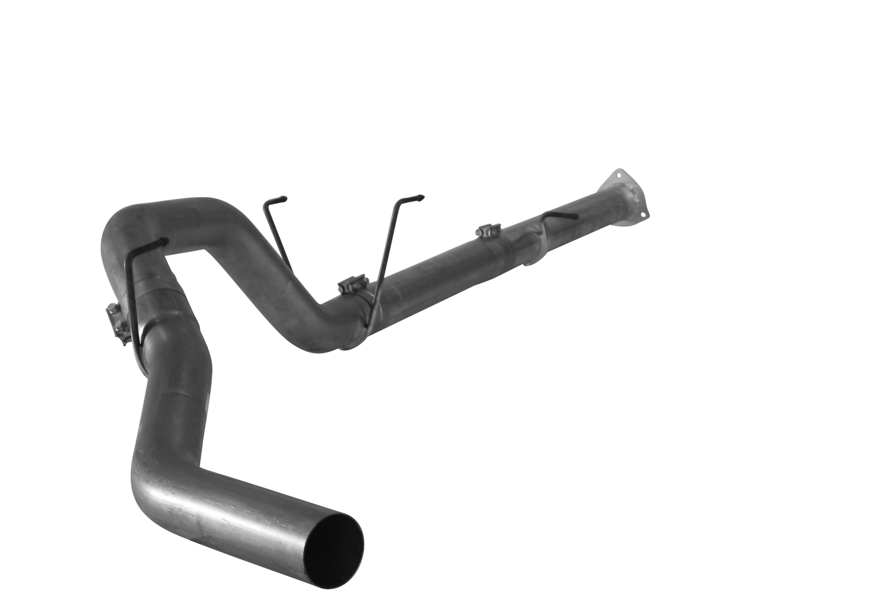 2013-2018 Cummins 4" Downpipe Back Exhaust System - No Muffler (FLO 1873)-Downpipe Back Exhaust System-Flo-Pro-FLO-SS1873-Dirty Diesel Customs