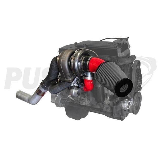 2013-2018 Cummins High Mount Pusher Compound Turbo System (PRC1318HM)-Compound Turbo Kit-Pusher-Dirty Diesel Customs