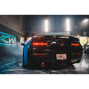 2014-2018 Chevrolet Corvette XB LED Smoked Tail Lights (LF464)-Tail Lights-Morimoto-LF464-Dirty Diesel Customs