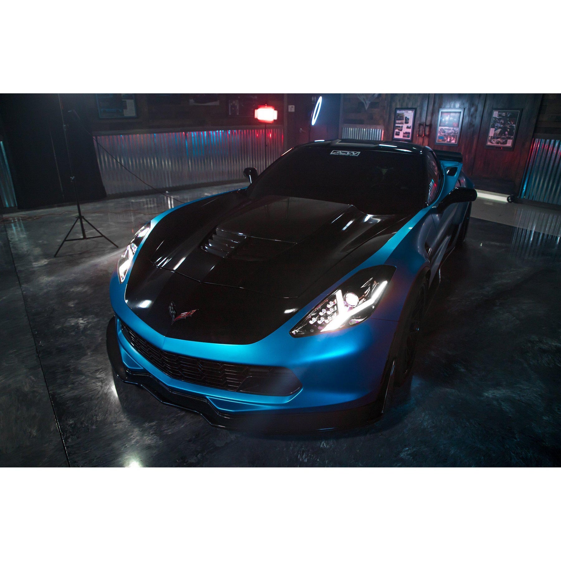 2014-2019 Corvette XB LED Black Headlights (LF463)-Headlights-Morimoto-LF463-Dirty Diesel Customs