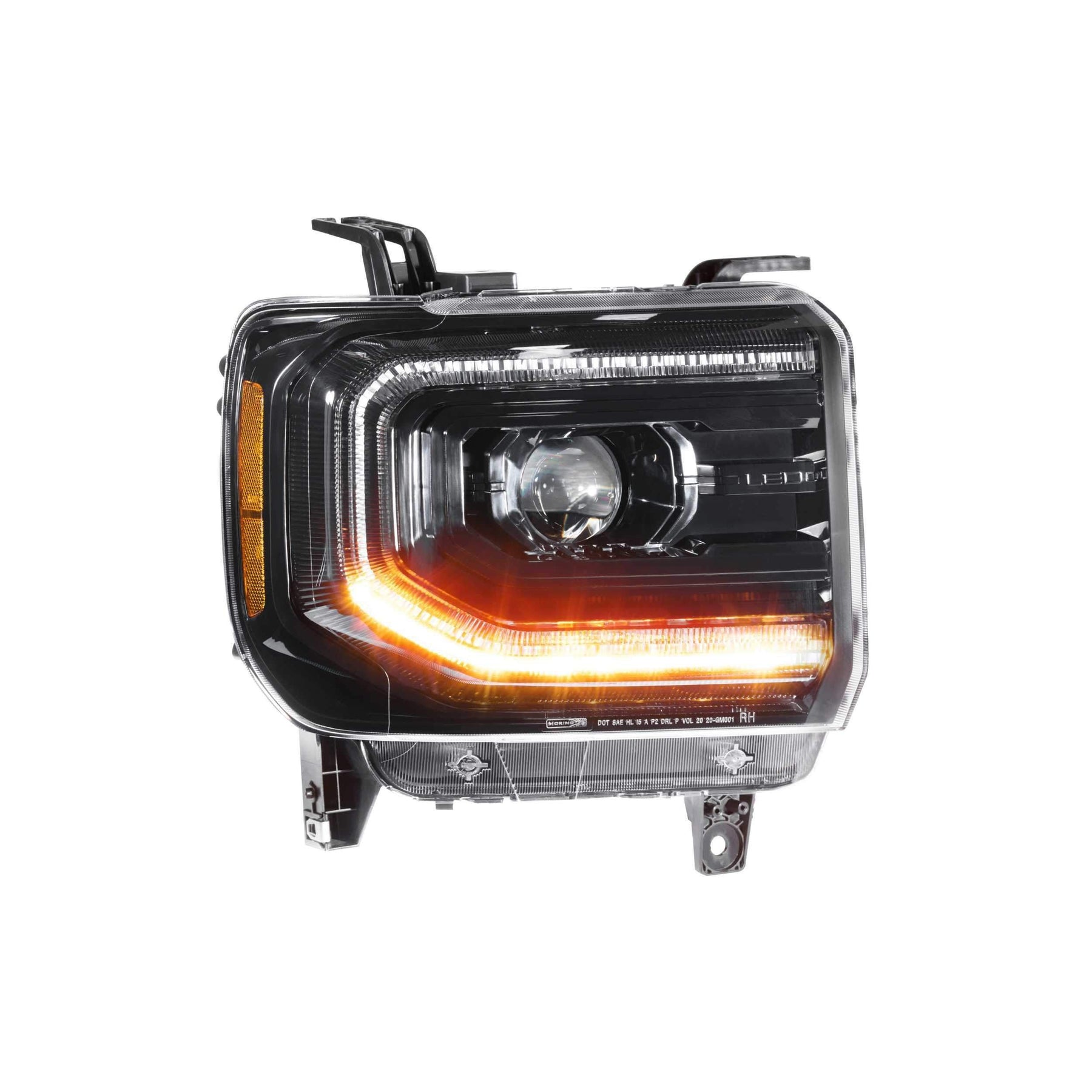 2014-2019 Duramax XB LED Black Headlights (LF544)-Headlights-Morimoto-LF544-Dirty Diesel Customs