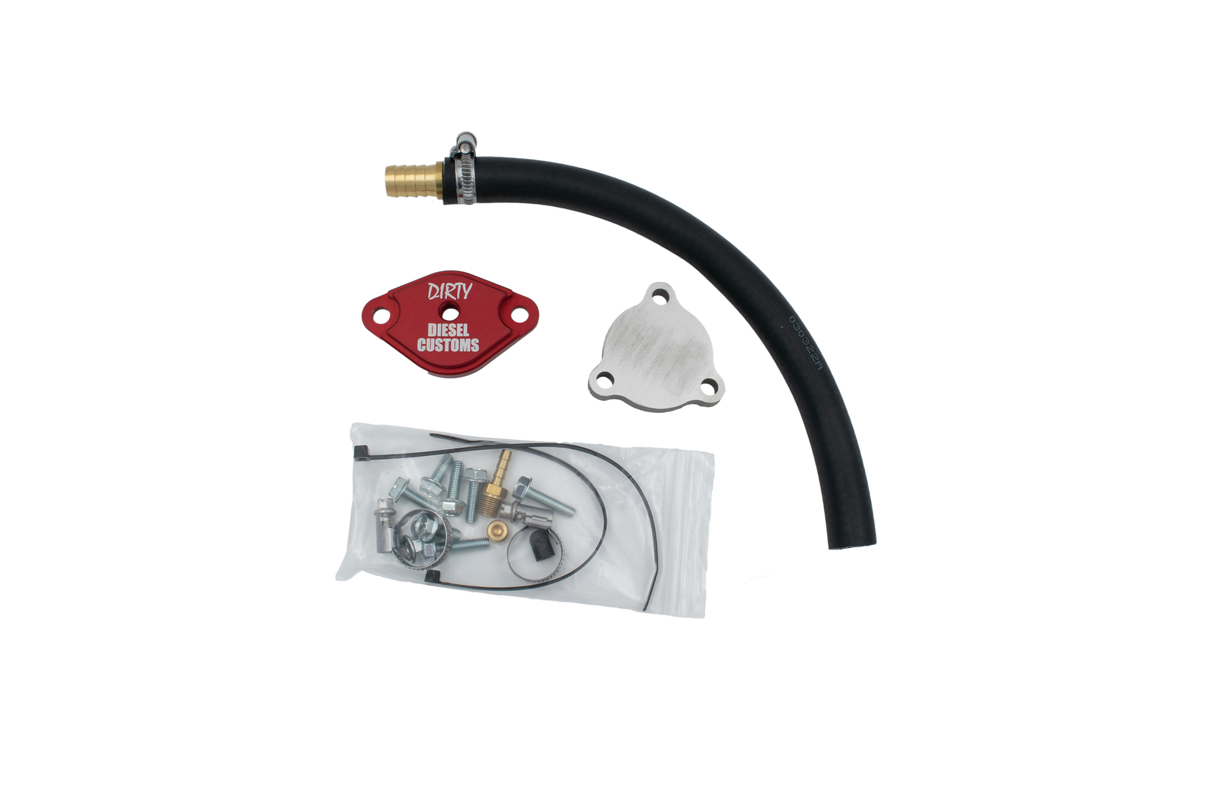 2014-2019 Jeep Ecodiesel DIRTY EGR Delete Kit (030-EGR-A067)-EGR Delete-Dirty Diesel Customs-030-EGR-A067-RED-Dirty Diesel Customs