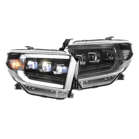 2014-2020 Toyota Tundra XB Black LED Headlights (LF532)-Headlights-Morimoto-Dirty Diesel Customs
