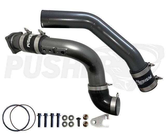 2015-2016 Powerstroke 3" Charge Tube Set w/ Throttle Valve Replacement (PFP1516KTR)-Intercooler Piping-Pusher-Dirty Diesel Customs