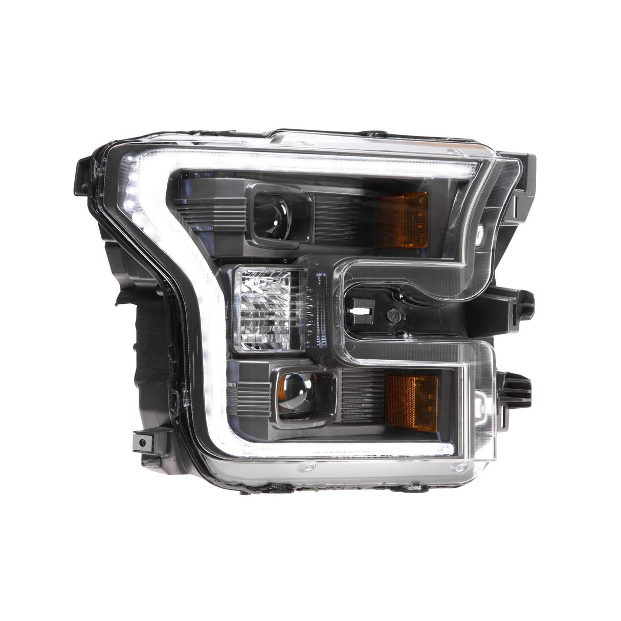 2015-2017 F150 XB Hybrid LED Smoked Headlights (LF550)-Headlights-Morimoto-Dirty Diesel Customs