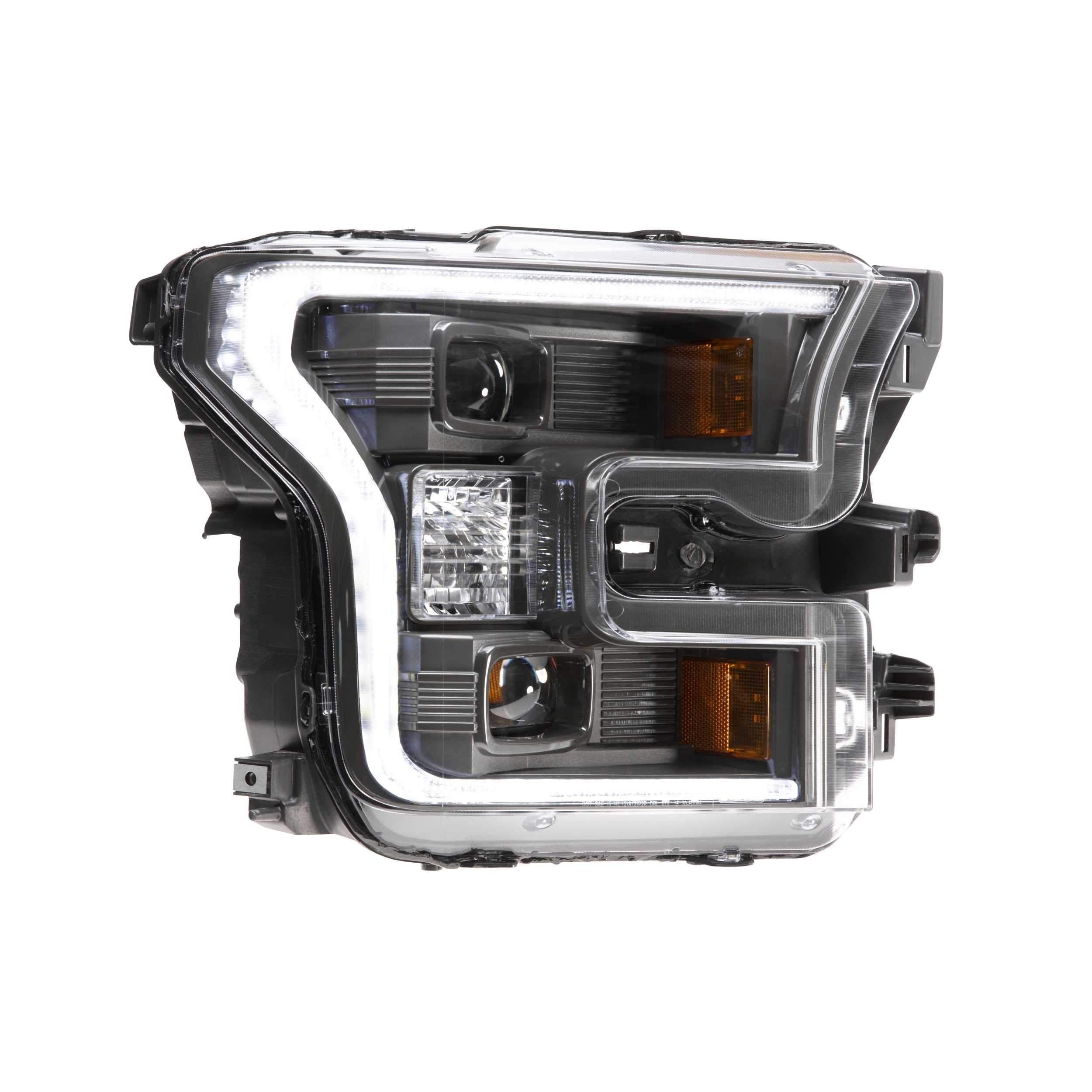 2015-2017 F150 XB Hybrid LED Smoked Headlights (LF550)-Headlights-Morimoto-Dirty Diesel Customs