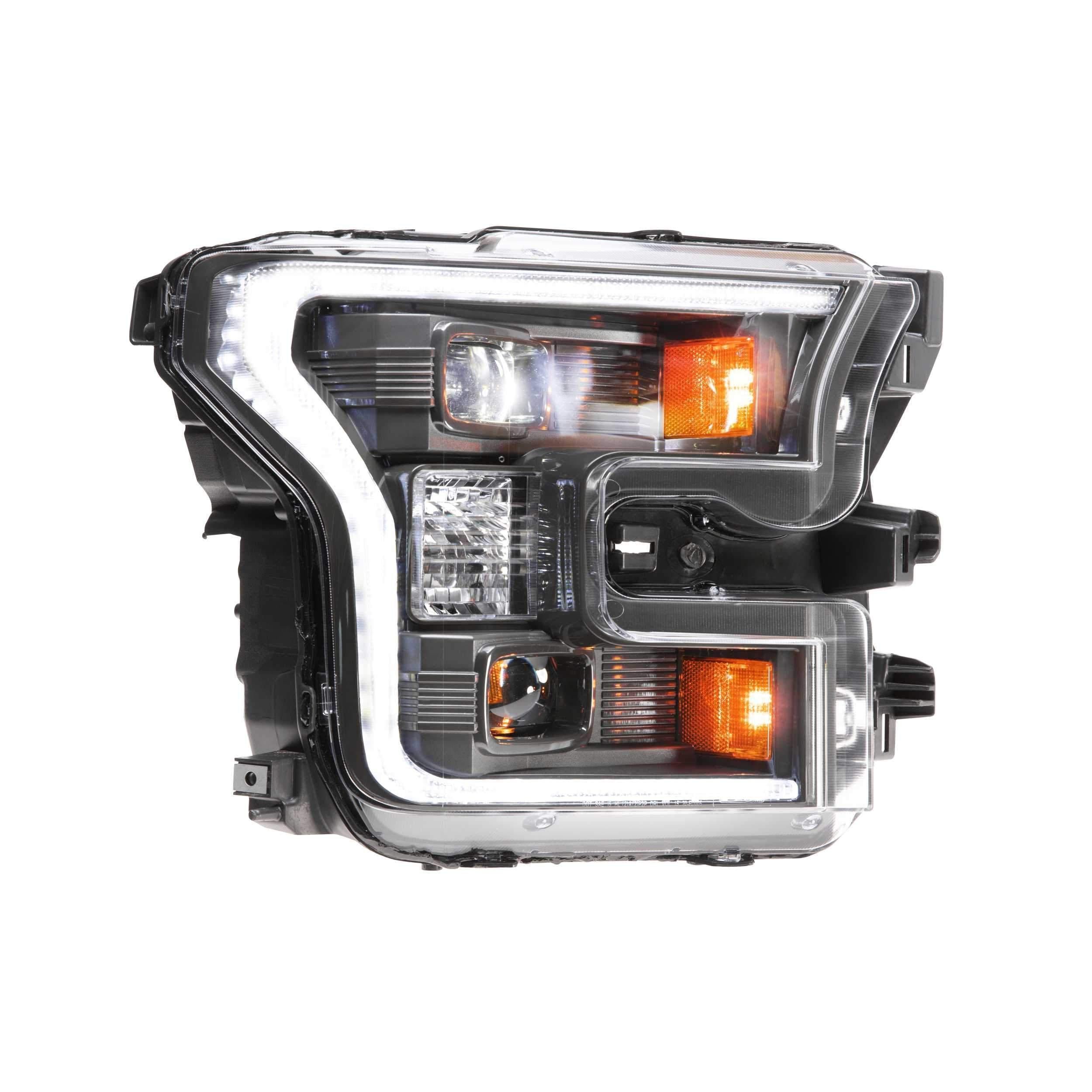 2015-2017 F150 XB Hybrid LED Smoked Headlights (LF550)-Headlights-Morimoto-Dirty Diesel Customs