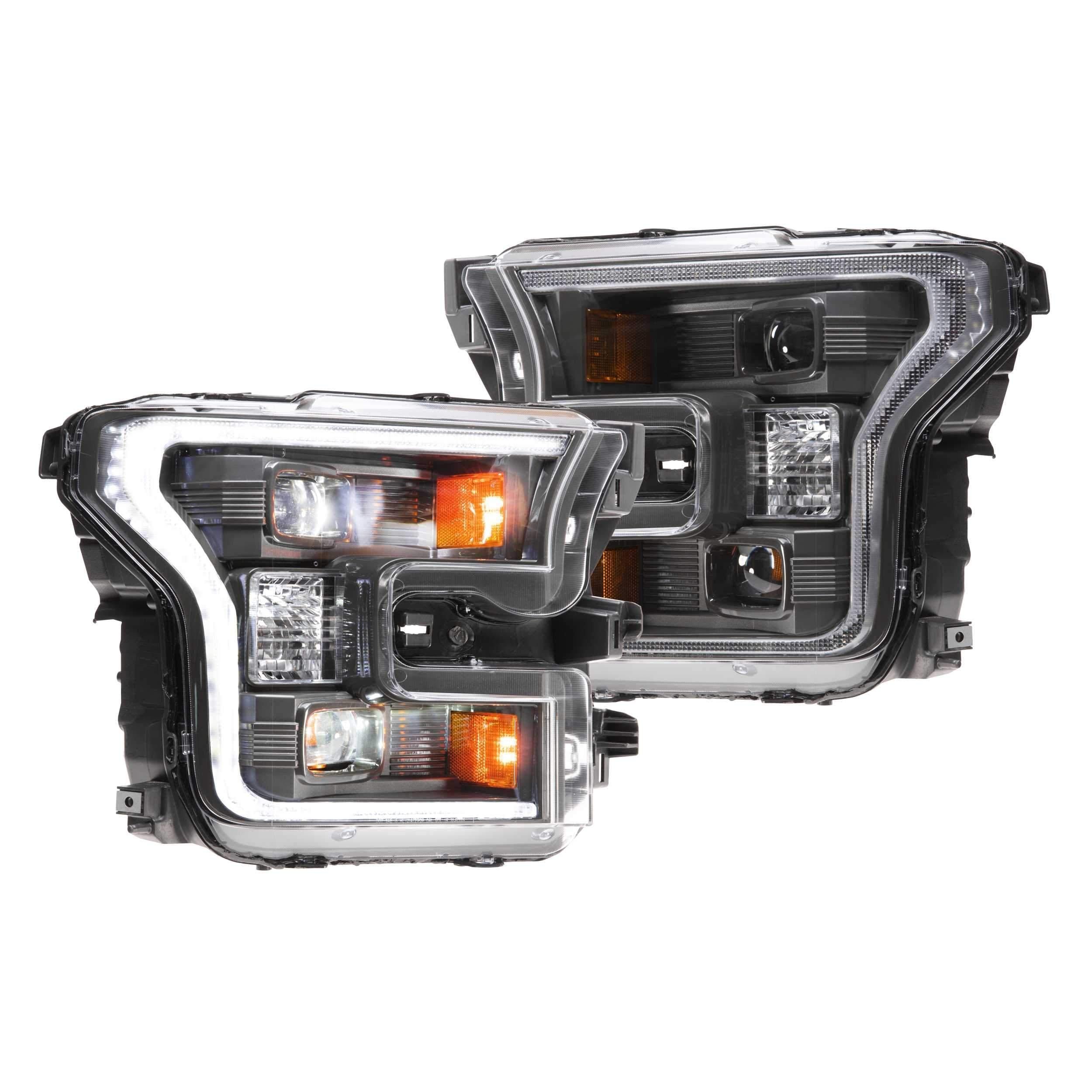 2015-2017 F150 XB Hybrid LED Smoked Headlights (LF550)-Headlights-Morimoto-Dirty Diesel Customs