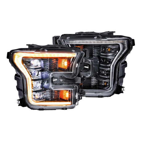 2015-2017 F150 XB LED Amber / Black Headlights (LF502-A.2-ASM)-Headlights-Morimoto-Dirty Diesel Customs