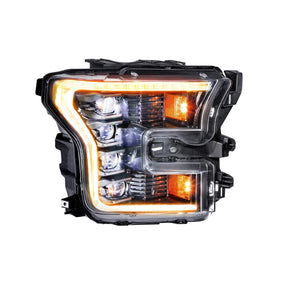 2015-2017 F150 XB LED Amber / Black Headlights (LF502-A.2-ASM)-Headlights-Morimoto-LF502-A.2-ASM-Dirty Diesel Customs