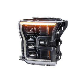 2015-2017 F150 XB LED Amber / Black Headlights (LF502-A.2-ASM)-Headlights-Morimoto-LF502-A.2-ASM-Dirty Diesel Customs