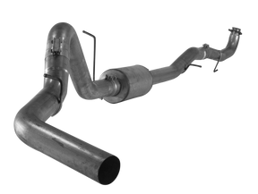 2015.5-2016 Duramax 4" Downpipe Back Exhaust w/ Muffler (FLO 871)-Downpipe Back Exhaust System-Flo-Pro-FLO-SS871-Dirty Diesel Customs