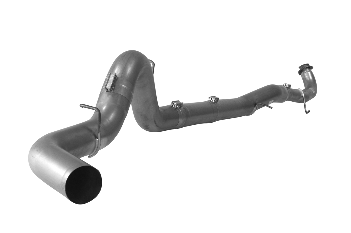 2015.5-2016 Duramax 5" Downpipe Back Exhaust - No Muffler (FLO 671NM)-Downpipe Back Exhaust System-Flo-Pro-FLO-SS671NM-Dirty Diesel Customs