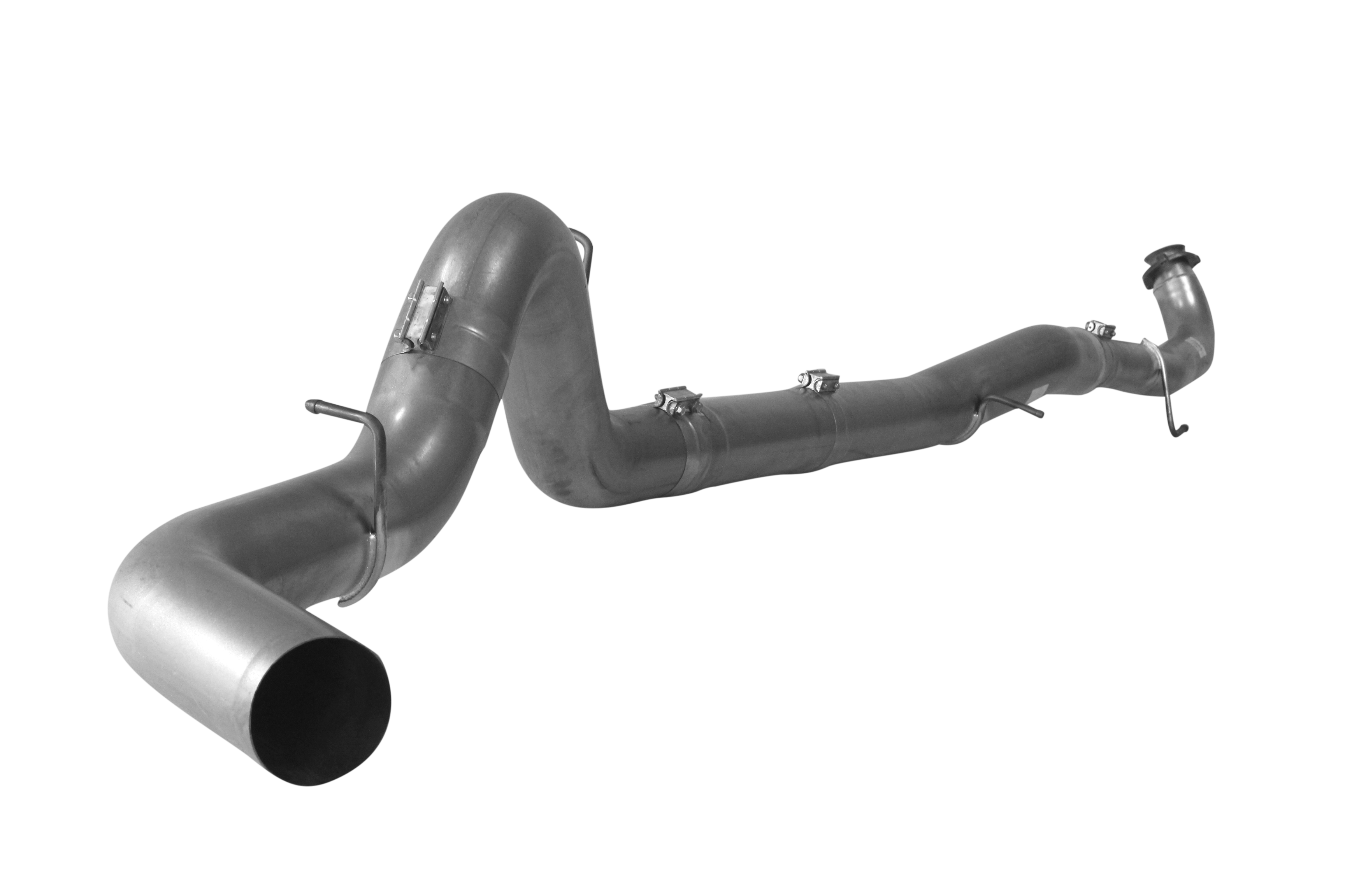 2015.5-2016 Duramax 5" Downpipe Back Exhaust - No Muffler (FLO 671NM)-Downpipe Back Exhaust System-Flo-Pro-FLO-SS671NM-Dirty Diesel Customs