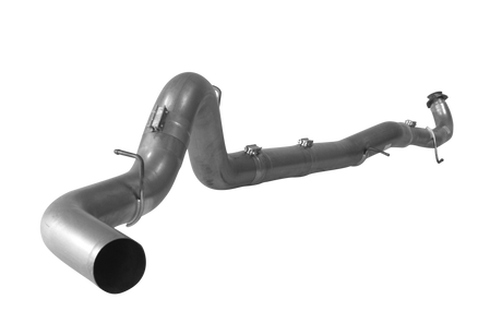 2015.5-2016 Duramax 5" Downpipe Back Exhaust - No Muffler (FLO 671NM)-Downpipe Back Exhaust System-Flo-Pro-FLO-SS671NM-Dirty Diesel Customs