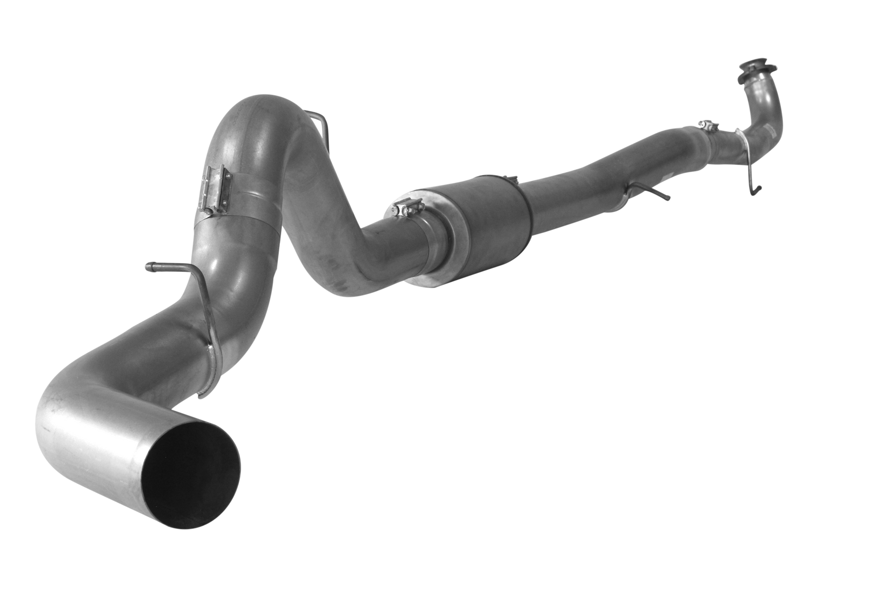 2015.5-2016 Duramax 5" Downpipe Back Exhaust System w/ Muffler (FLO 671)-Downpipe Back Exhaust System-Flo-Pro-FLO-671-Dirty Diesel Customs