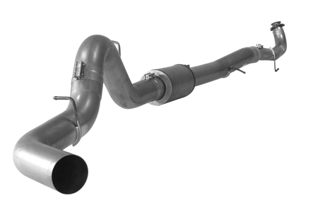 2015.5-2016 Duramax 5" Downpipe Back Exhaust System w/ Muffler (FLO 671)-Downpipe Back Exhaust System-Flo-Pro-FLO-SS671-Dirty Diesel Customs